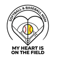 My Heart Is On The Field | Baseball & Softball Mom Premium Tee