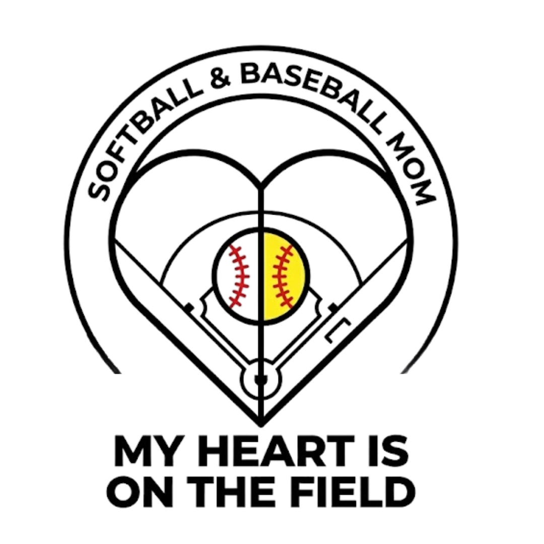 My Heart Is On The Field | Baseball & Softball Mom Premium Tee
